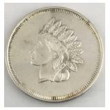 .999 Fine Silver 1Oz Indian Head Inspired Round