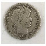 1914 Barber Quarter Dollar