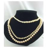 Three BeadedNecklaces, One Marked Monet