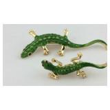 Two Lizard pins