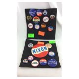 Political Collector buttons, Nixon, Agnew, I like
