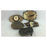 Five Belt Buckles, Skull, scorpion, Eagle,  and