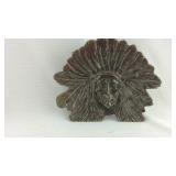 Wyoming Studios Indian Chief Belt Buckle, catch