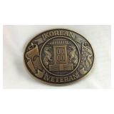 Korean Veteran Belt Buckle