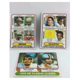 Three 1979 Topps  sports cards, 1979 NFL passing