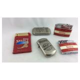 Five Winston cigarette lighters