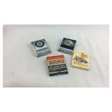 4 partial matchbooks, Winston, Chesterfield, sir