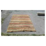 Indian style wool rug, measures 95 inches long,
