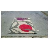 Multi colored wool rug, does need to be cleaned