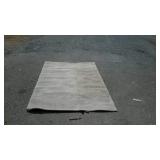Grey wool area rug, measures 93 inches long, by