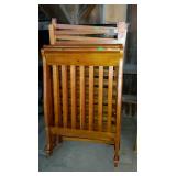 Most of a wooden crib. Some hardware included.