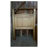 Twin heavy pine headboard only. Just add a
