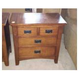 Large nightstand. Two over two in dark finish.