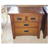 Large nightstand. Two over two in dark finish.