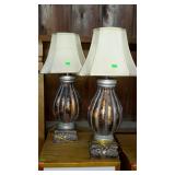 Pair of living room lamps. Large decorative bases