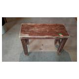 Bench / stool - shows finish wear - 24 x 11 x 17
