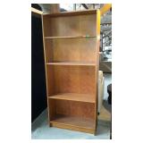 Laminated shelf unit with three fixed, and one