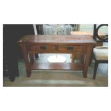 Console table / TV stand with two drawers over