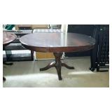 Dining table, 42" diameter with pedestal base and