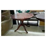 Dining table, 44" diameter with pedestal base -