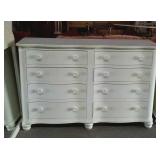 White painted 8 drawer dresser made by Lexington