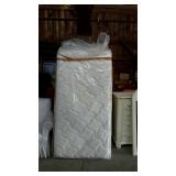 Twin mattress and box spring, mattress looks to