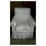 Upholstered living room car with slip cover