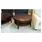 Round end stand, shows wear measures 36dia
