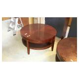 Round end stand, shows wear measures 36dia