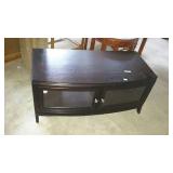 Black TV stand nice shape measures 46x22x21