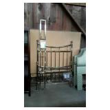 Twin bed frame with rails