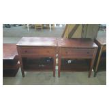 Pair of nightstands Stanley with pull out writing