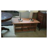 Pine cubby hole shelf stand nice shape 46x23x21