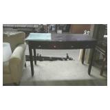 Hall table with three drawers measures 51x24x31