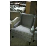 Blue arm chair, Mitchell Gold and Bob Williams