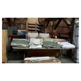 Bedding lot - dust ruffles, bedspreads, etc