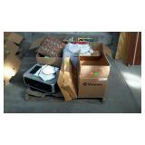 Skid lot - handy man & recipe books, glassware,