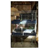 3-tier Pet store cage, on castor wheels, missing