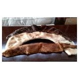 Three vintage fur collars.