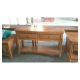 American drew two drawer hall table nice shape