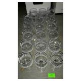 Cumbria Crystal stemware. English crystal. Group