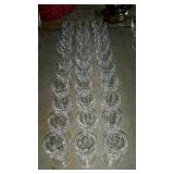 Group lot of 30 aperitif or cordial glasses. All