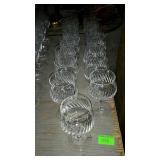 Cumbria Crystal stemware. English crystal. Group