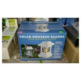Solar Powered Pagoda with Flameless candle -