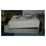 Wedding dress size 16 with white heels size 9W -