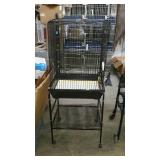 Bird cage with rolling stand - 25 x 21 x 60