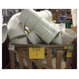 Charlotte Pipe & Foundry PVC pipe elbows,