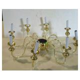 brass chandelier