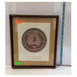 Framed picture, the confederate states of America