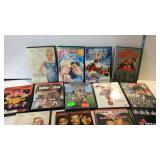 Group of DVDs